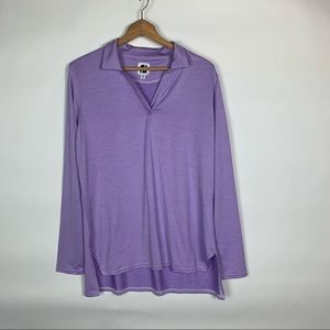 Footjoy Long Sleeve Athletic Golf Polo Shirt Large